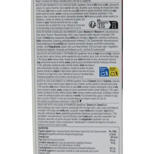 Walkers - White Chocolate & Raspberry Biscuits - 150g