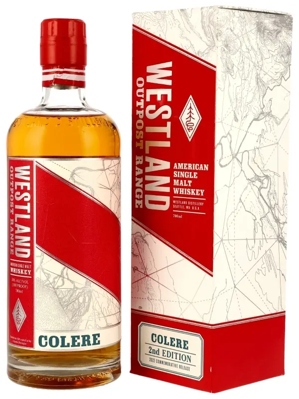 Westland - Outpost Range - 1st Fill Bourbon-2nd Fill ISC Copper Reserve - Colere 2nd Edition - 2022 Commemorative Release - American Single Malt Whiskey