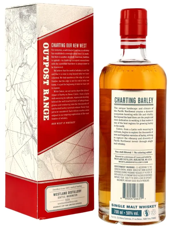 10661R Westland - Outpost Range - 1st Fill Bourbon-2nd Fill ISC Copper Reserve - Colere 2nd Edition - 2022 Commemorative Release - American Single Malt Whiskey