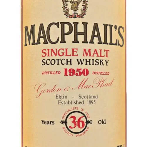 Produktbild MacPhail’s 36 Jahre – Vintage 1950 - Gordon & MacPhail – 2cl Sampleprobe