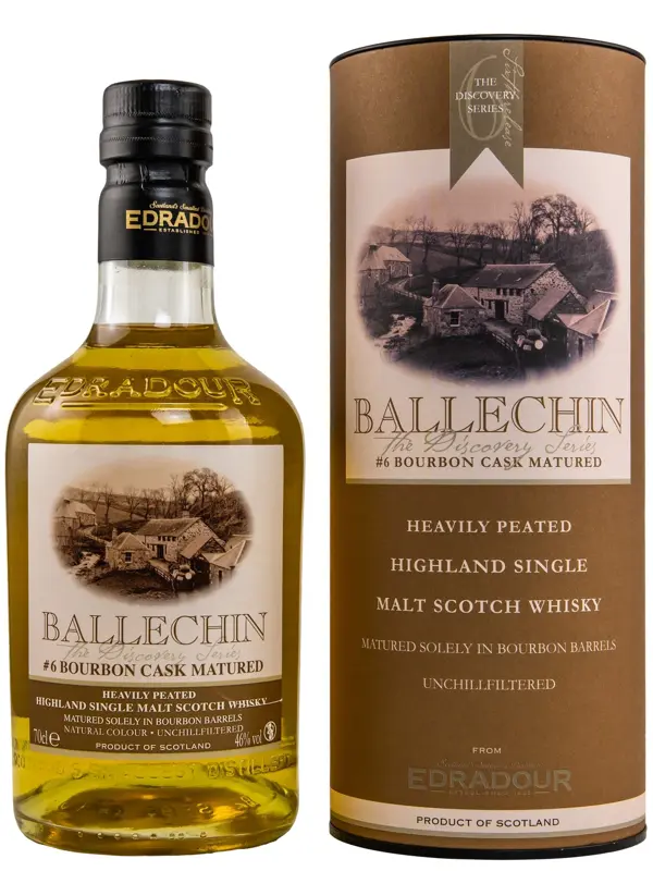 11710 Ballechin – Heavily Peated - #6 Bourbon Cask Matured - The Discovery Series - Highland Single Malt Scotch Whisky