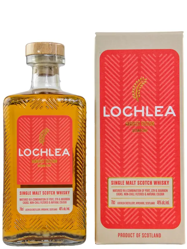 12863 Lochlea – Harvest Edition - Second Crop - Matured in a Combination of Port, Sherry and Bourbon Casks - Single Malt Scotch Whisky