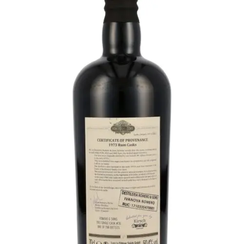 Flensburg Rum Company - Ecuador Romero & Sons - Vintage 1973 - Single Cask #36 – Oldman Spirits - Single Cask Rum