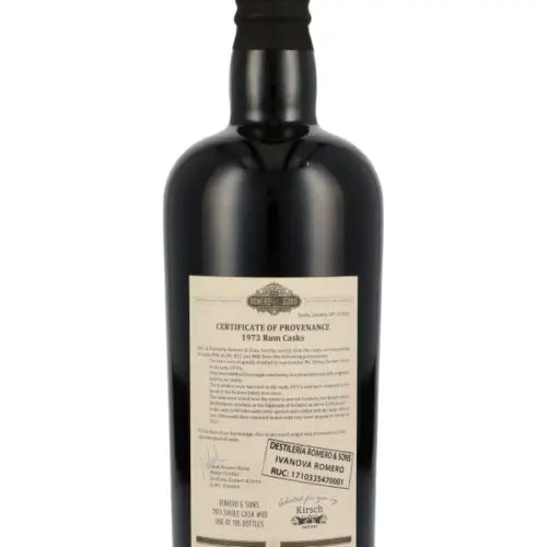 Flensburg Rum Company - Ecuador Romero & Sons - Vintage 1973 - Single Cask #80 – Oldman Spirits - Single Cask Rum