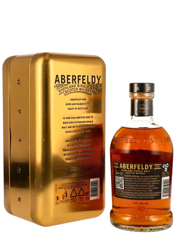 Aberfeldy 12 Jahre - Batch No. 2905 - Limited Bottling - Highland Single Malt Scotch Whisky - incl. Geschenkbox