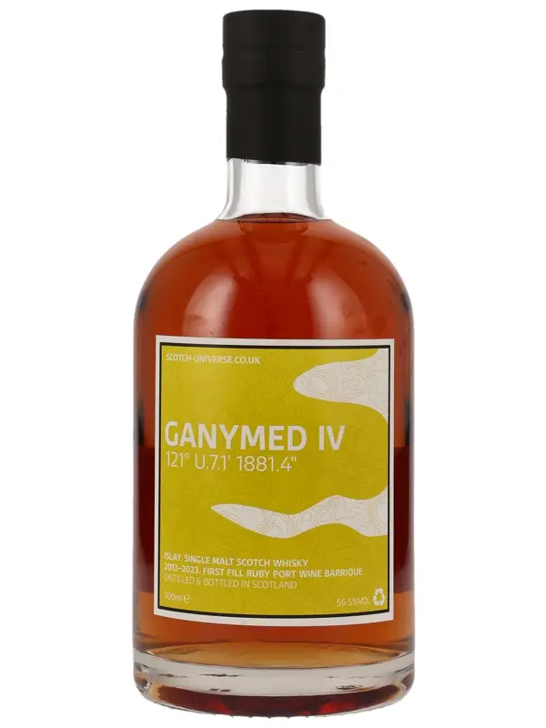 14069 GANYMED IV 121° U.7.1' 1881.4" - 10 Jahre - Vintage 2013 - First Fill Ruby Port Wine Barrique - Scotch Universe - Islay Single Malt Scotch Whisky
