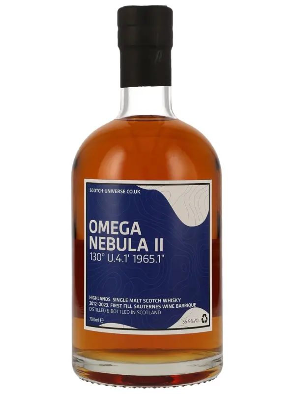 OMEGA NEBULA II 130° U.4.1' 1965.1" - 10 Jahre - Vintage 2012 - First Fill Sauternes Wine Barrique - Scotch Universe - Highland Single Malt Scotch Whisky