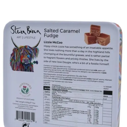 Gardiners of Scotland - „Lizzie McCoo“ Salted Caramel Fudge - 200g