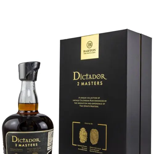 Dictador 2 Masters 40 Jahre - Vintage 1979/1982 - Barton - American Oak Whistley Finish - Batch 79-430 + 82-180 – Colombian Aged Rum