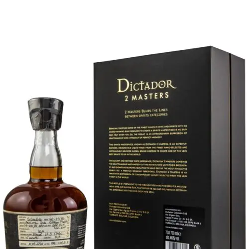 Dictador 2 Masters 40 Jahre - Vintage 1979/1982 - Barton - American Oak Whistley Finish - Batch 79-430 + 82-180 – Colombian Aged Rum