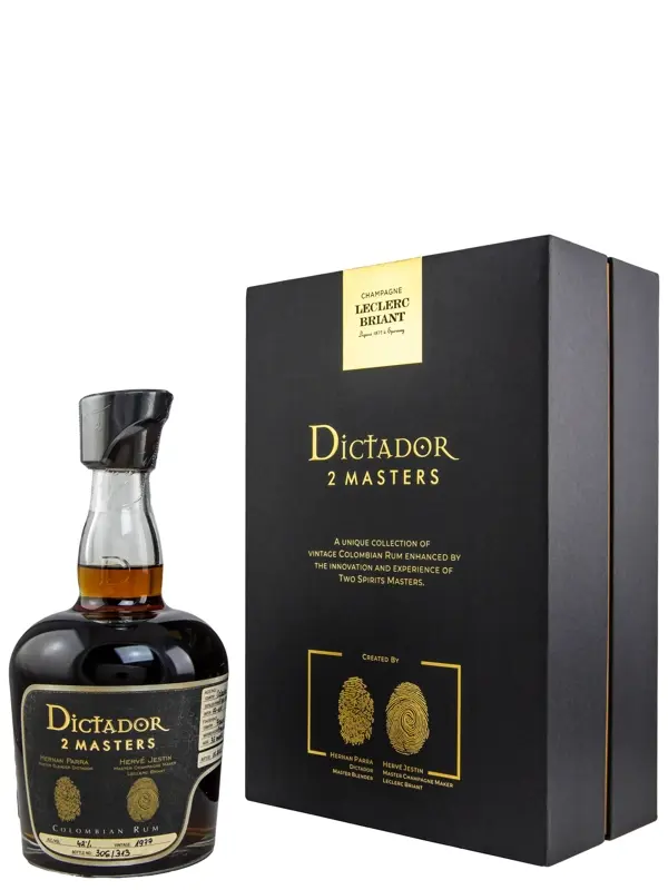 R00574 Dictador 2 Masters 45 Jahre - Vintage 1977 - Leclerc Briant - French Oak Cask - Batch 77-101 – Colombian Rum