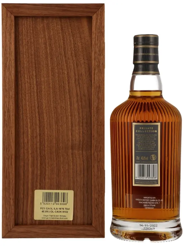 Caol Ila 46 Jahre – Vintage 1976 – Refill American Hogshead Cask No. 8102 – Private Collection by Gordon & MacPhail - Single Malt Scotch Whisky