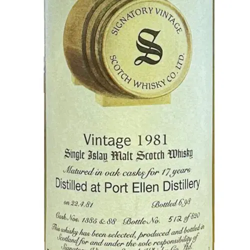 16056 Produktbild Port Ellen 17 Jahre – Vintage 1981 – Cask Nos. 1385 & 88 – Signatory Vintage – Single Malt Whisky – 2cl Sampleprobe