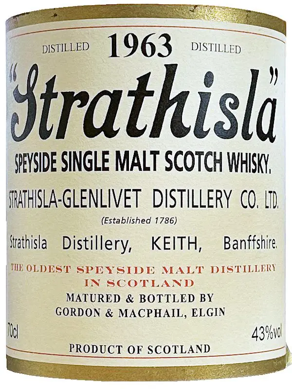 16815 Produktbild Strathisla 48 Jahre – Vintage 1963 – Licensed Bottling by Gordon & MacPhail – Single Malt Whisky – 2cl Sampleprobe