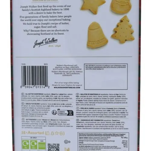 Walkers - Festive Shortbread - Assortment "Santa" - 250g Dose
