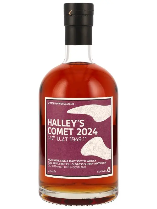 Produktbild HALLEY'S COMET 147° U.2.1' 1949.1" - 12 Jahre - Vintage 2012 - First Fill Oloroso Sherry Hogshead - Scotch Universe - Highlands Single Malt Whisky
