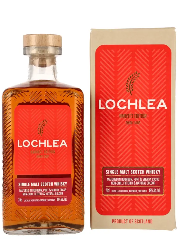 17071 Lochlea – Harvest Edition - Third Crop - Matured in Bourbon, Port & Sherry Casks - Single Malt Scotch Whisky