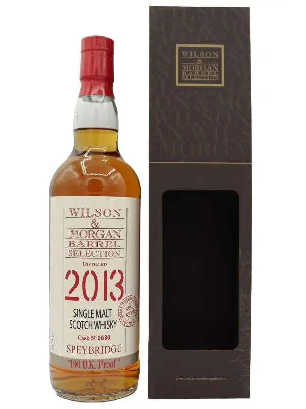 17161 Speybridge - Vintage 2013 - "100 U.K. Proof" - 1st Fill Oloroso Sherry Butt Finish - Casks N° 9580 - Wilson & Morgan - Barrel Selection - Single Malt Scotch Whisky