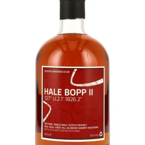 HaleBoppII Produktbild Hale Bopp II 127° U.2.1' 1826.2" - 10 Jahre - Vintage 2014 - First Fill Oloroso Sherry Hogshead - Scotch Universe - Speyside Single Malt Whisky