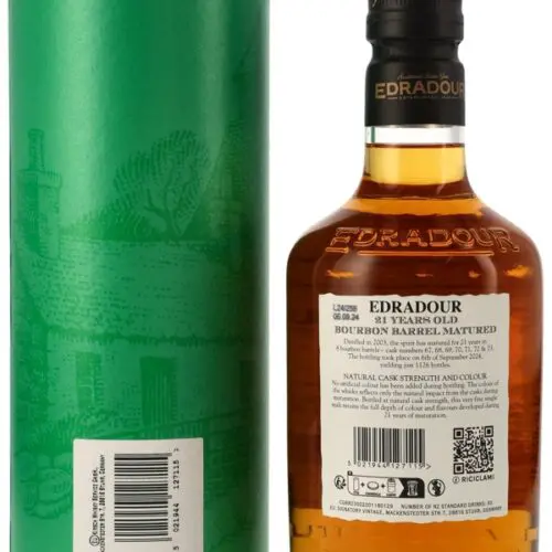 17535R Edradour 21 Jahre - Vintage 2003 - Bourbon Barrel Matured - Cask #67, 68, 69, 70, 71, 72 & 73 - Small Batch Bottling - Cask Strength - Highland Single Malt Scotch Whisky