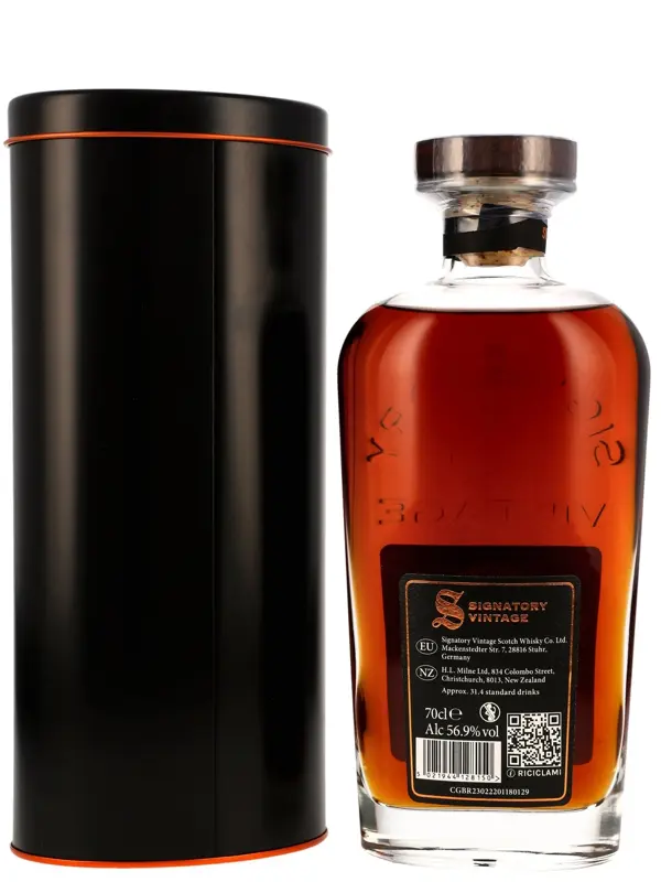 17819 R Mortlach 17 Jahre - Vintage 2007 - 1st Fill Oloroso Sherry Butt - Cask No. 202 - Signatory Vintage - Symington´s Choice - Speyside Single Malt Scotch Whisky