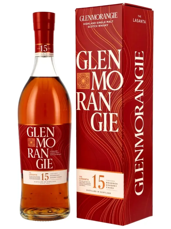 Glenmorangie 15 Jahre - The Lasanta - Bourbon & Sherry Cask - Highland Single Malt Scotch Whisky Glenmorangie 15 Jahre - The Lasanta - Bourbon & Sherry Cask - Highland Single Malt Scotch Whisky