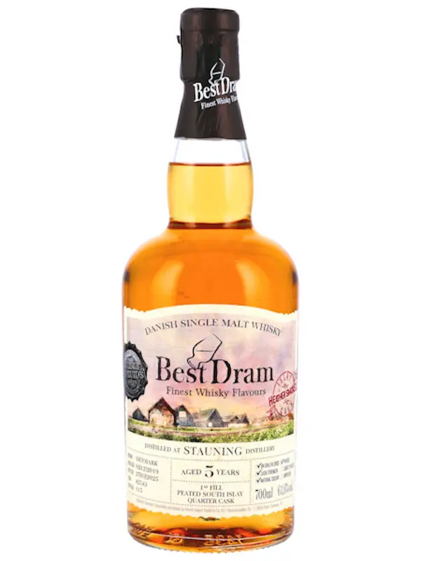 Produktbild Stauning 5 Jahre - Vintage 2019 - 1st Fill Peated South Islay Quarter Cask - Cask #2543 - Best Dram - Danish Single Malt Whisky