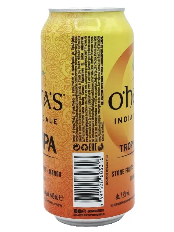 Oharas Craft Beer - O'hara's Tropical IPA - Dose - India Pale Ale (IPA) - 0,44l