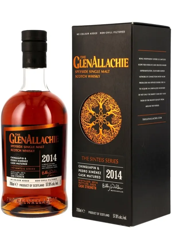 18048 GlenAllachie - Vintage 2014 - Chinquapin & Pedro Ximénez Cask Matured - The Sinteis Series - Cask Strength - Speyside Single Malt Scotch Whisky