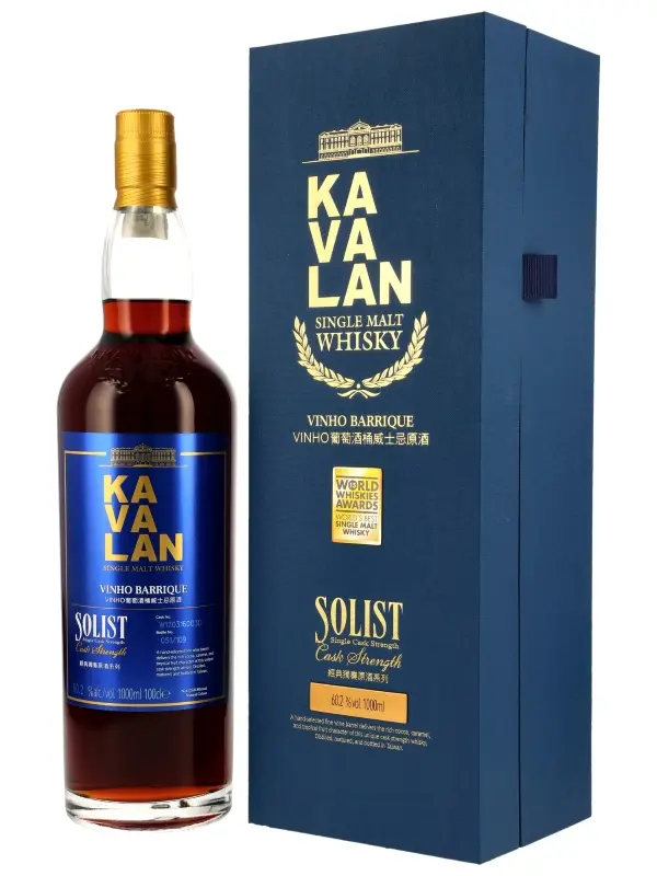 Kavalan Solist - Vinho Barrique - 60,2% Vol. - Single Cask - Cask Strength - Single Malt Whisky
