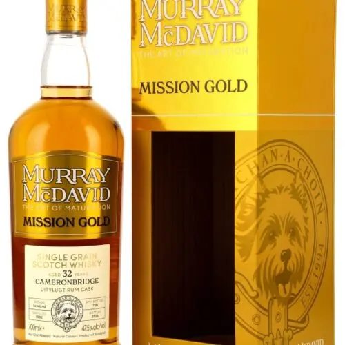 Cameronbridge 32 Jahre - Vintage 1992 - Uitvlugt Rum Cask - Murray McDavid - Mission Gold - Limited Release - Lowland Single Grain Scotch Whisky