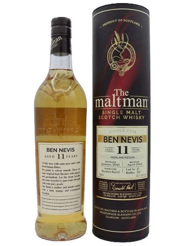 18079R Ben Nevis 11 Jahre - Bourbon Barrel No. 37 - The Maltman - Highland Single Malt Whisky