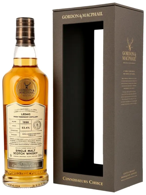 18098 Ledaig 28 Jahre - Vintage 1996 - Refill American Hogshead - Cask No. 88 - Batch 24/211 - Connoisseurs Choice - Gordon & MacPhail - Single Malt Scotch Whisky