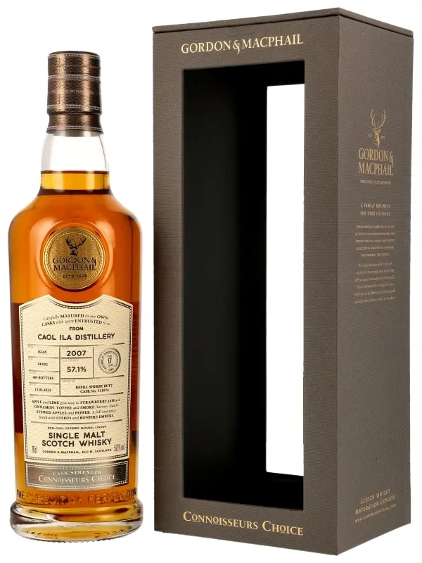 Caol Ila 17 Jahre - Vintage 2078 - Refill Sherry Butt - Cask No. 311974 - Batch 24/052 - Connoisseurs Choice - Gordon & MacPhail - Islay Single Malt Scotch Whisky