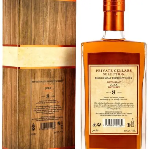 Jura 8 Jahre - Oloroso Sherry Cask Finish - Cask No. 2029/2030 - The Whisky Cellar - Private Cellars Selection - Single Malt Scotch Whisky