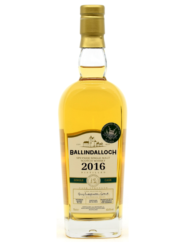 My project (53) Ballindalloch 2016/2024 - 1st Fill Bourbon Single Cask #225 - Single Malt Whisky - 5cl Sample