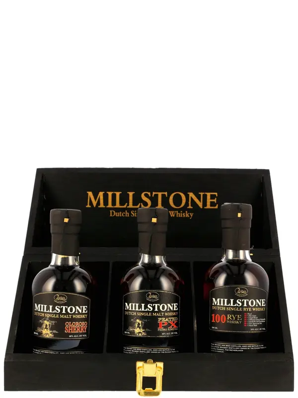 18162 Millstone - Geschenk-Set - 3 x 200 ml - Dutch Single Malt Whisky