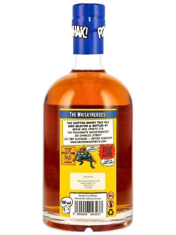 Speyside's Finest Malt & Smooth Lowland Grain "Enigma of the Elite" 20 Jahre - Bourbon Hogshead - Whiskyheroes by Brave New Spirits - Blended Scotch Whisky