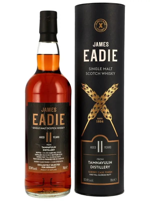 18240 Tamnavulin 11 Jahre - Vintage 2013 - Sherry Cask Finish - Cask No. 373071 - Cask Strength - James Eadie - Exclusively Selected for Germany - Single Malt Scotch Whisky