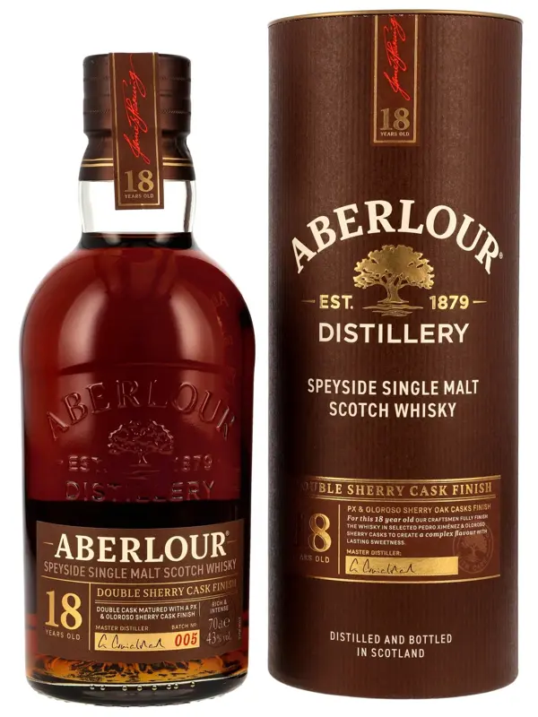 Aberlour 18 Jahre - Double Sherry Cask Finish - Batch No. 005 - Speyside Single Malt Whisky