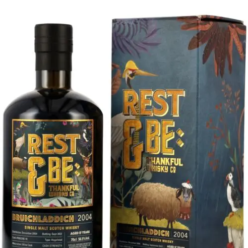 Bruichladdich 17 Jahre - Vintage 2004 - Matured in Wine Cask - Cask #R08/290-16 - Rest & Be Thankful – Single Malt Scotch Whisky