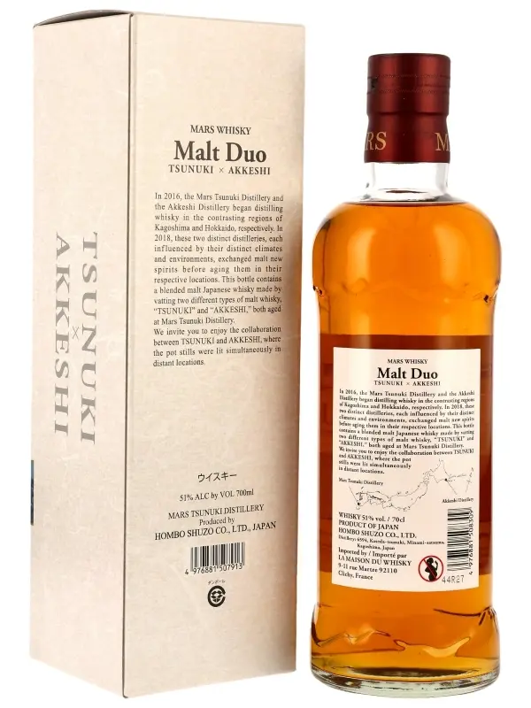 18282R Mars Malt Duo - Tsunuki X Akkeshi - 2024 Edition - Blended Malt Japanese Whisky