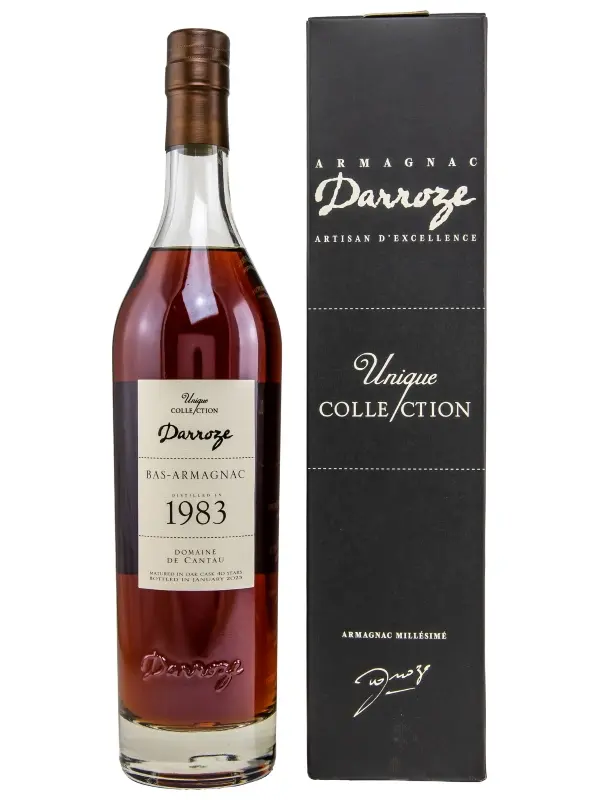 18288 Darroze 40 Jahre - Vintage 1983/2023 - Appellation Bas-Armagnac Contrôlee - Domaine de Cantau - Unique Collection