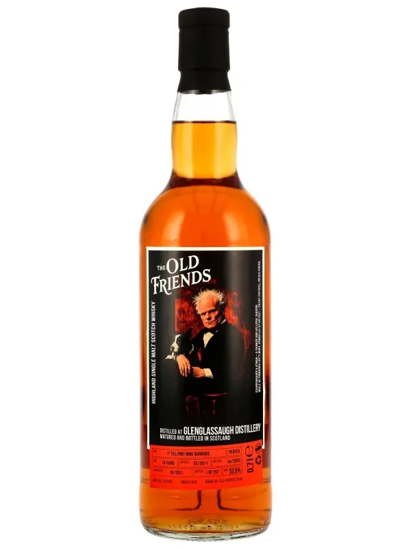 Glenglassaugh Peated 14 Jahre - Vintage 2011 - 1st Fill Port Wine Barrique - Cask #2/2011 - The Old Friends - Single Malt Scotch Whisky