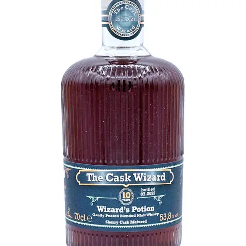Wizard's Potion - 10 Jahre  - Sherry Cask Matured - The Cask Wizard - Gently Peated Blended Malt Whisky - 5cl Sample