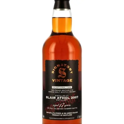 Blair Athol 17 Jahre - 1st Fill Oloroso Sherry Butts - Signatory Vintage - Exceptional Cask - 100 Proof Edition #12 - Single Malt Scotch Whisky