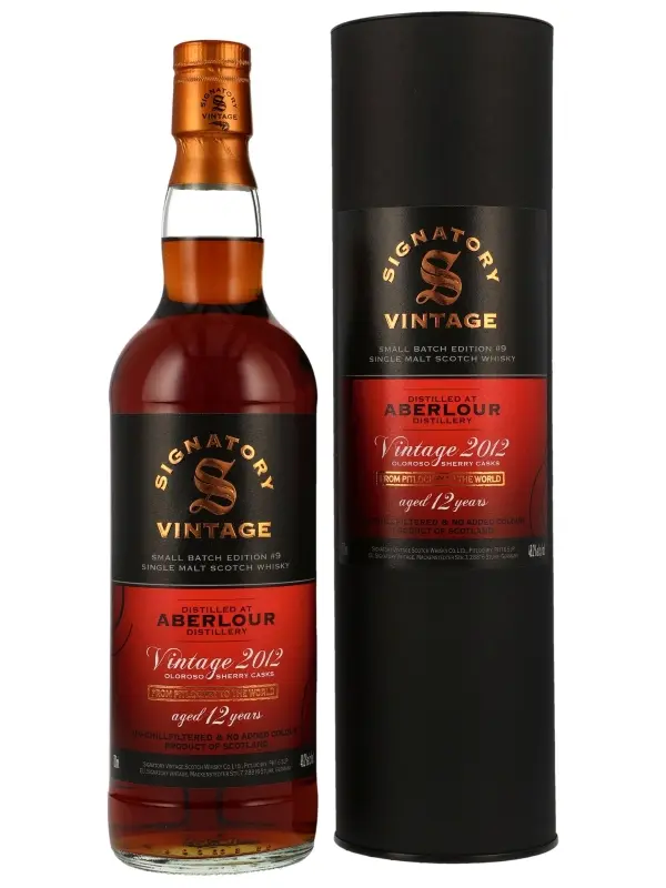 Aberlour 12 Jahre - Vintage 2012 - Signatory Vintage - Small Batch Edition #9 - Single Malt Scotch Whisky