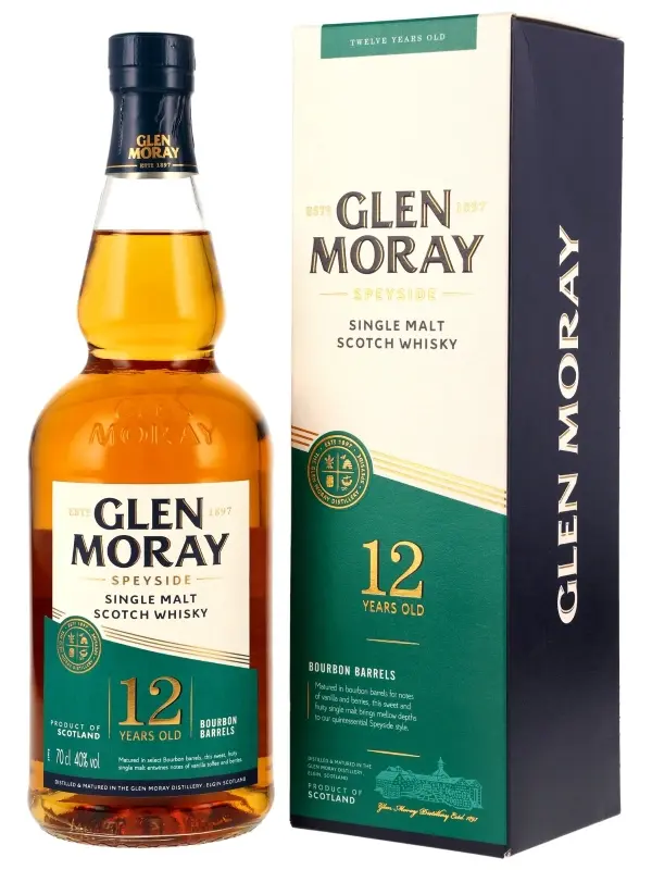 18330 Glen Moray 12 Jahre - Bourbon Barrels - Speyside Single Malt Scotch Whisky