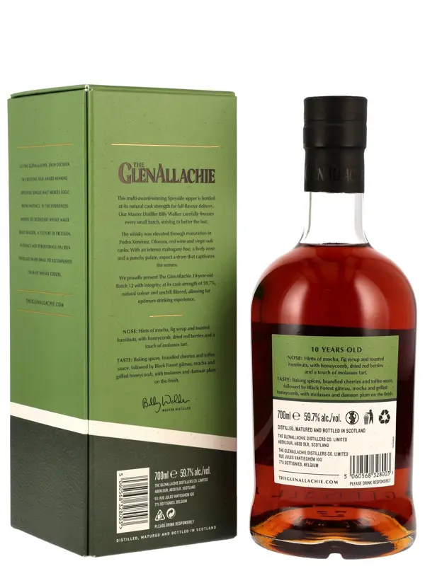 Glenallachie 10 Jahre - Batch 12 - Cask Strength - Speyside Single Malt Scotch Whisky - neue Ausstattung