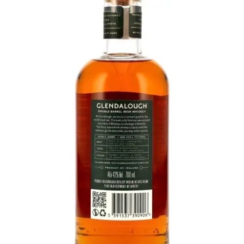 Glendalough - Double Barrel - Aged First in American Bourbon & Spanisch Oloroso Barrels - Irish Whiskey - neue Ausstattung